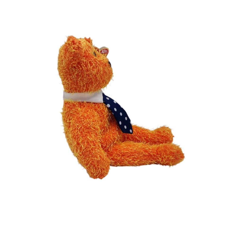 Ty Beanie Baby Pappa Bear Orange 2002 MWMT Father's Day Retired 04593 with Tie - Picture 4 of 11